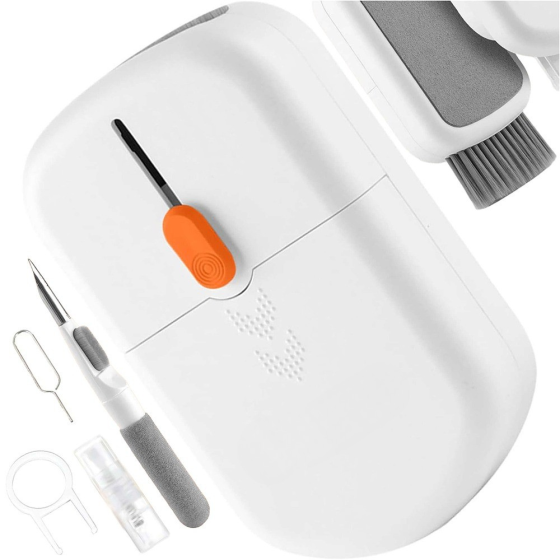 Комплект для чистки гаджетов в кейсе 10в1,набор щёток  для чистки электроники, наушников,клавиатур Каменец-Подольский