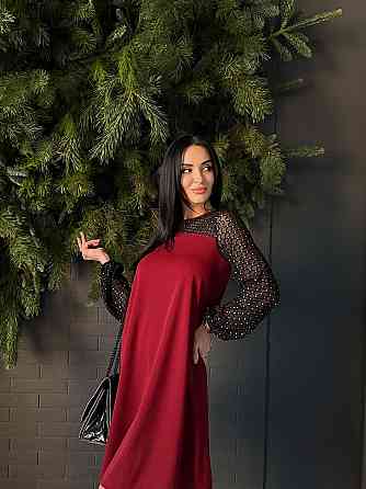 Вечірня сукня з прозорими рукавами Sofira 46-48, Марсала Київ