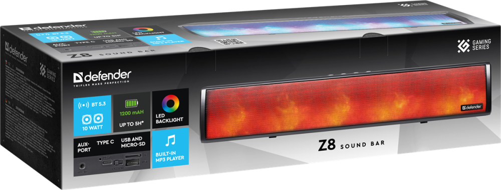 Акустика Defender SoundBar Z8 10Вт (65118) (7055872) Київ - фото 9