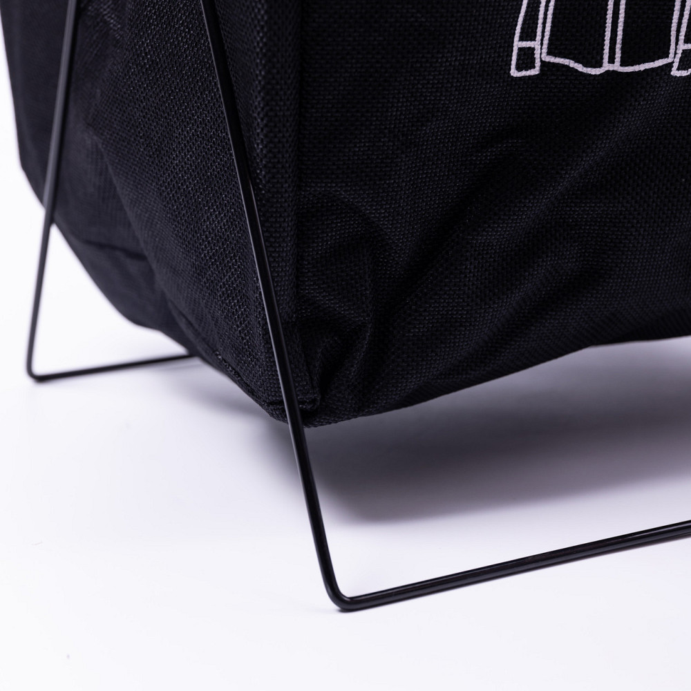 Yiwu Кошик для білизни на підставці 36×32×52 (см) м'який Чорний HP-41-11B Київ - фото 3