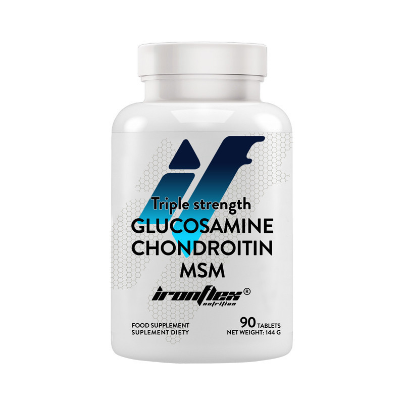 Хондропротектор IronFlex Glucosamine Chondroitin MSM Triple Triple 90 таблеток Луцк - изображение 1