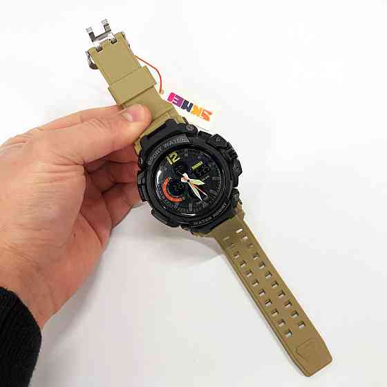 Надійні чоловічі наручні годинники SKMEI, Армійські годинники мілітарі спортивні скмей AO-52 Івано-Франківськ