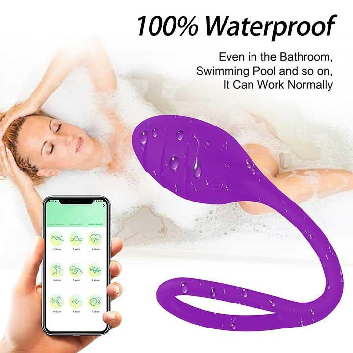 Виброяйцо смарт с 10 режимами вибрации с дистанционным управлением 9.5 см Фиолетовый Винница - изображение 2