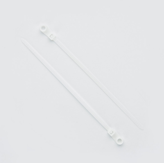 Хомут пластиковий 4,0*150мм з кільцем білий 100шт/уп APRO Житомир