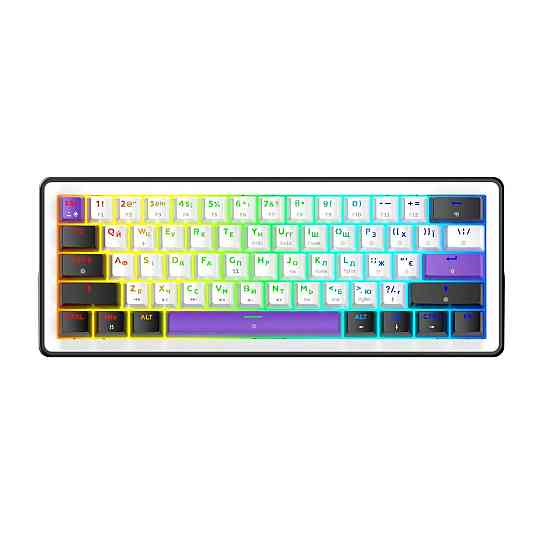 Клавіатура Hator Hellyberry HK60 White/Violet ( 19302 ) Харків