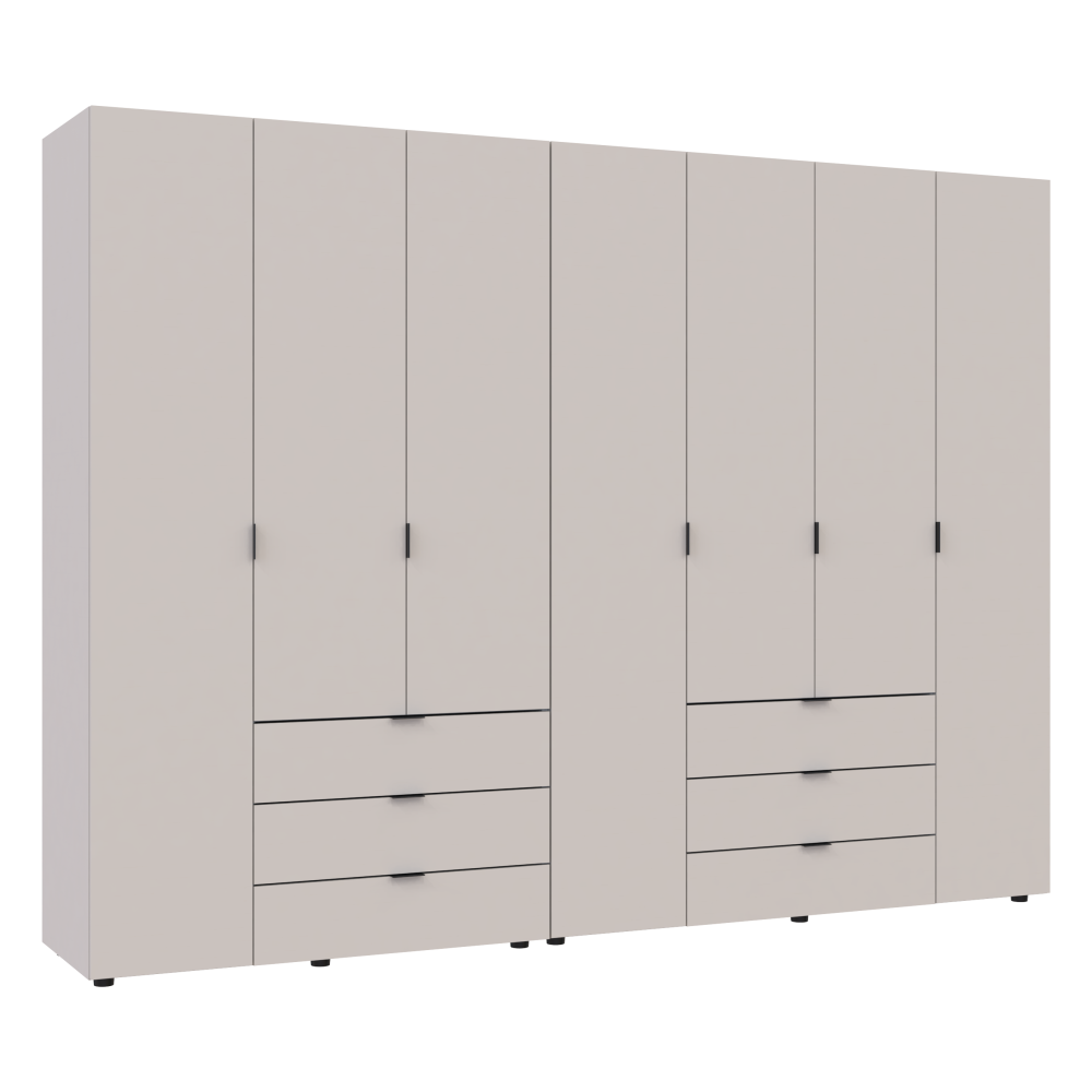 Комплект шкафов для одежды Doros Гелар (2 шт.) 271,2х49,5х203,4 см Кашемир (DRS-011242) Львов - изображение 2