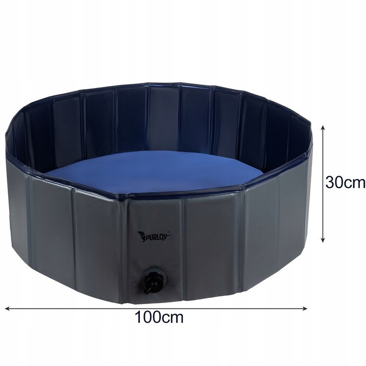 Складной Бассейн 100х30 см для собак и других животных Purlov (20929) Нововолынск - изображение 6