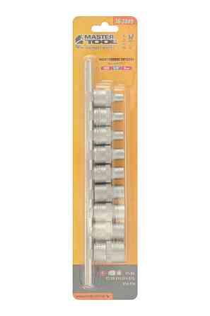 MASTERTOOL Набір головок торцевих E-TORX MASTERTOOL ⅜" E5-E16 CrV 9 шт 78-3809 Коломыя