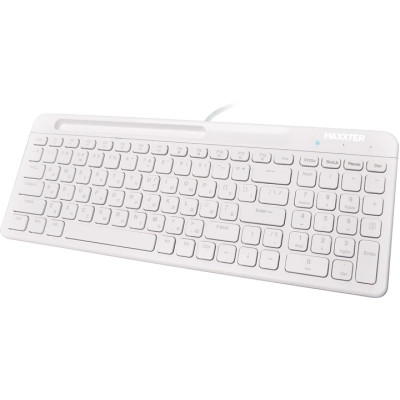 Клавиатура Maxxter KB-01W-UA USB White (KB-01W-UA) Винница - изображение 2
