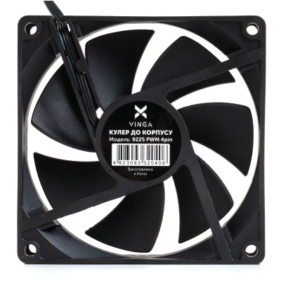 Кулер для корпуса Vinga 9225 PWM 4pin Винница - изображение 3