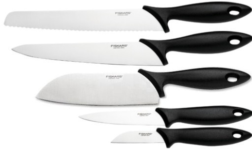 Набор Кухонных Ножей 5 предметов в деревянном блоке Fiskars 