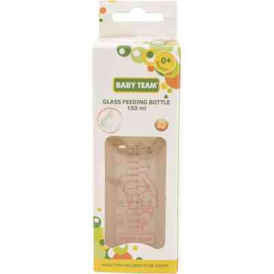 Пляшечка для годування Baby Team скляна 0+ 150 мл (1210_зайчик) Вінниця