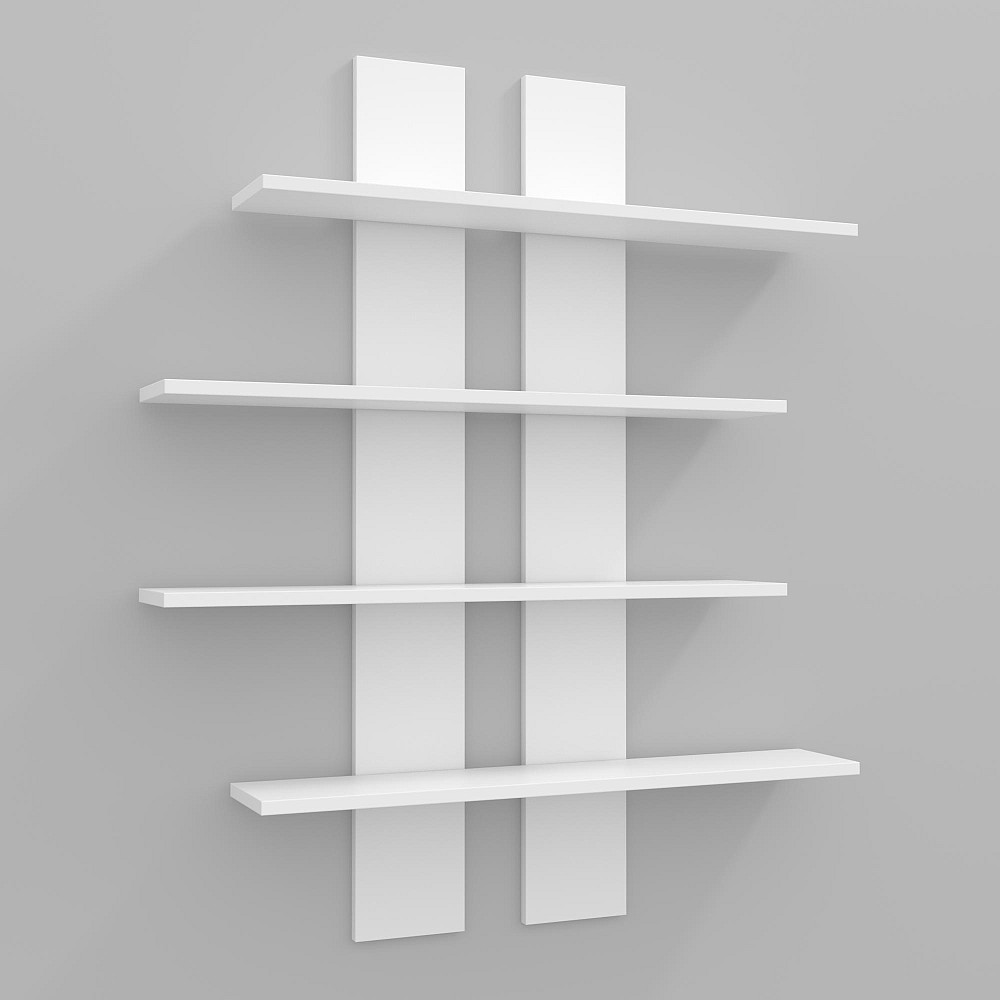 Полиця навісна ПН-6, Білий, 910/160/1100 Львів - фото 1