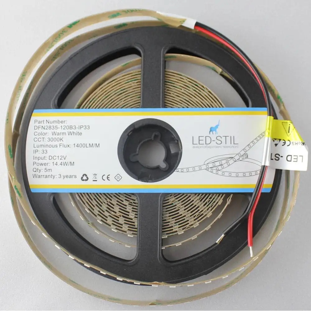 LED-STIL LED стрічка LED-STIL 3000K, 14,4 W, 2835, 120 шт, IP33, 12V, 1400LM Киев - изображение 4