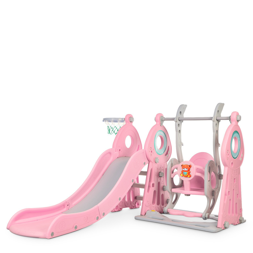 Детский игровой комплекс Bambi 3в1 горка, качеля, баскетбол (WM19011-8) Киев - изображение 5