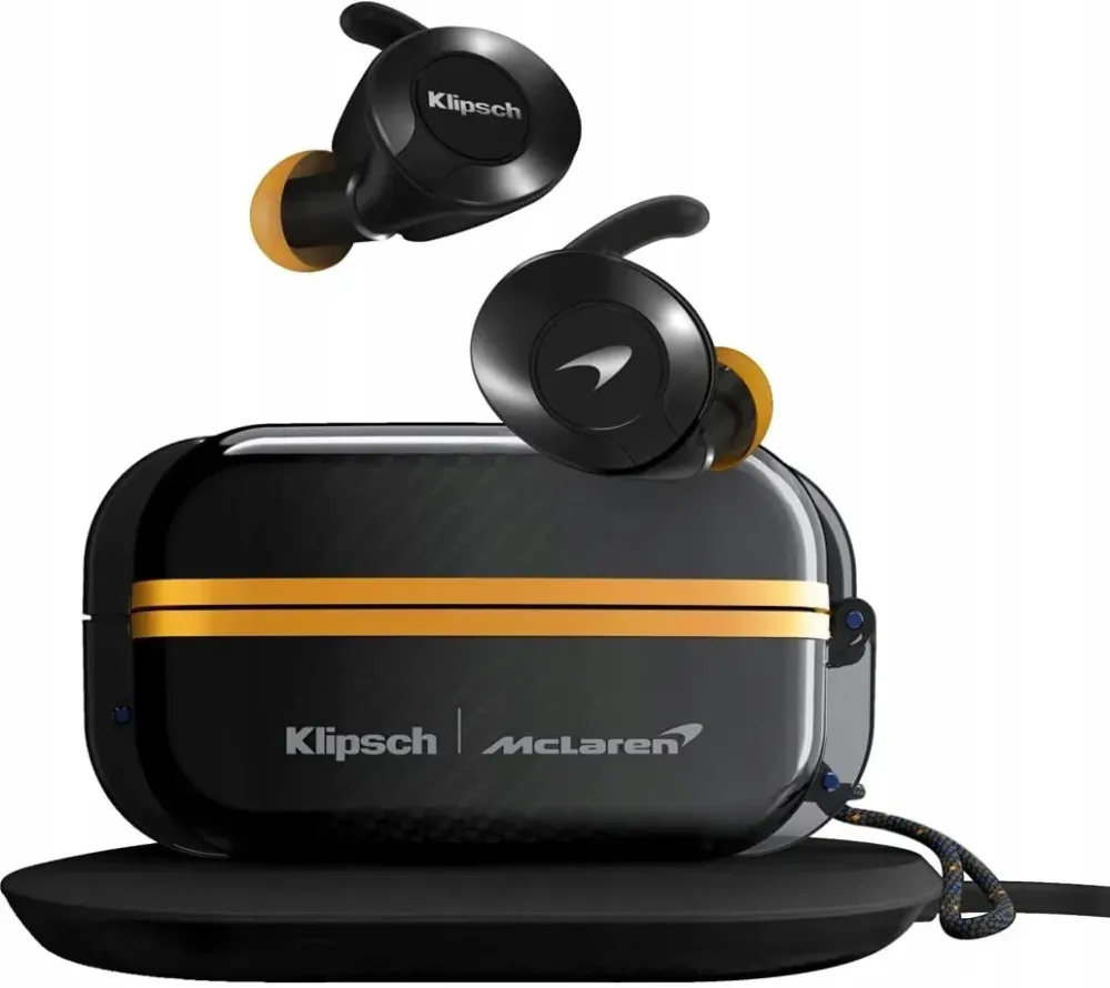 Навушники Klipsch T5 II True Wireless Спорт McLaren czarne-żółte Київ - фото 1