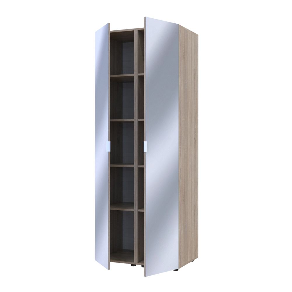 Комплект пеналів для одягу Doros Гелар (2 шт.) 78х49,5х203,4 см 2 Дзеркала/Дуб сонома (DRS-011127) Львів - фото 2