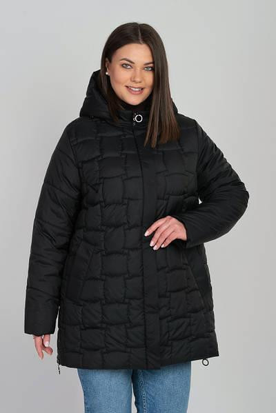 Женская стёганная демисезонная куртка больших размеров Киев - изображение 1