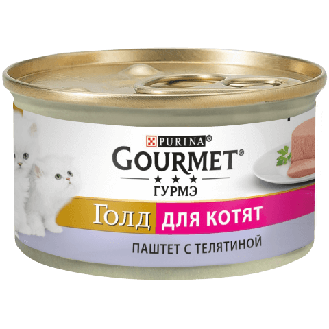 Консерва Gourmet Gold (Гурме Голд) паштет с телятиной для котят 85 г Purina Винница - изображение 2