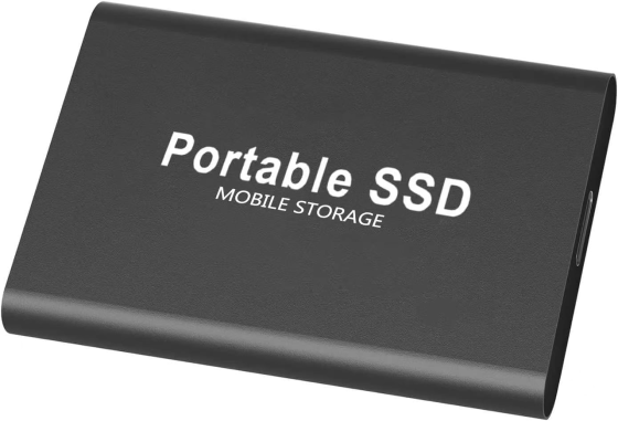 Внешний жесткий диск Портативный SSD 2TB USB 3.1 Type-C, противоударный алюминиевый накопитель черный Киев