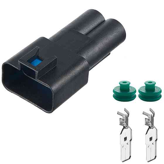 Разъем коннектор 2-кон., Вентилятор Охлаждения, F2642033500401, APTIV (Delphi) Америка, Buick, Cadillac, Chevrolet, Daewoo, GMC Киев