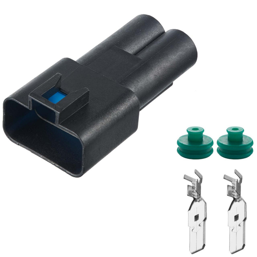 Роз'єм конектор 2-кон., Вентилятор Охлаждения, F2642033500401, APTIV (Delphi) Америка, Buick, Cadillac, Chevrolet, Daewoo, GMC Київ - фото 1