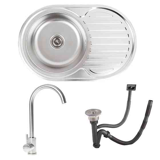 VALESO КОМПЛЕКТ мийка 7750 ДЕКОР 0,8/180 TM Valeso + змішувач 56 NESP Valeso Київ