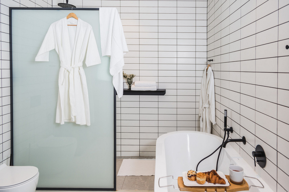 Халат готельний Ecotton XXL вафельний білий з поясом універсальний White 52-54 розмір унісекс Коломия - фото 4