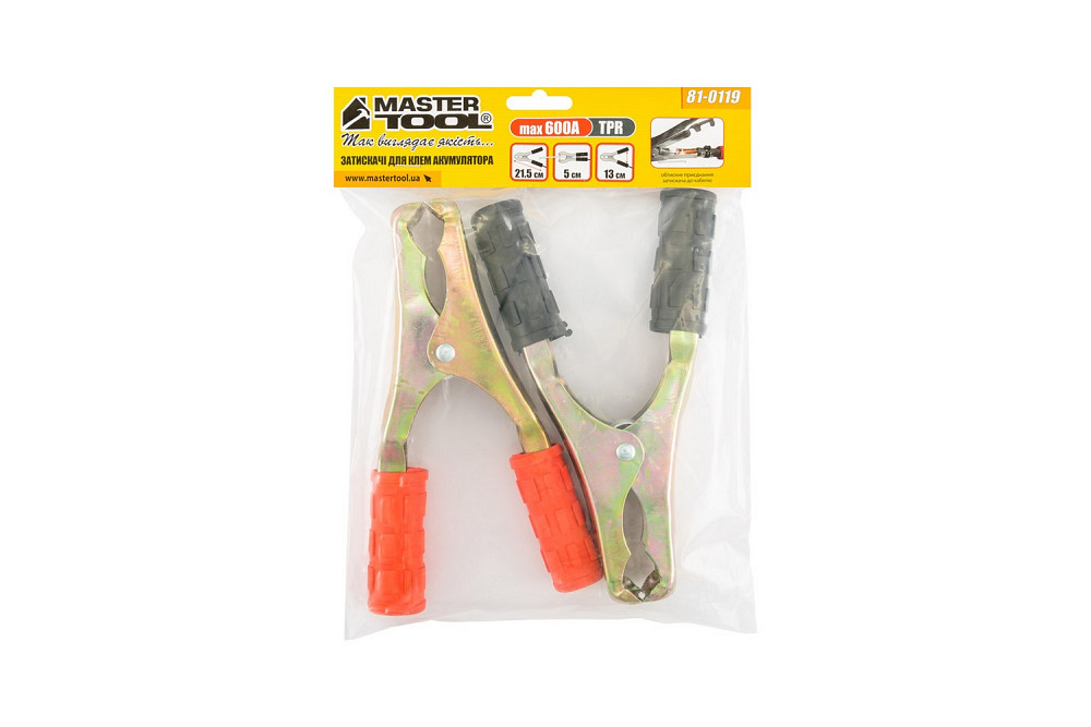 Затискачі для клем акумуляторні MASTERTOOL 600 А 21.5 см 81-0119 Коломыя - изображение 5