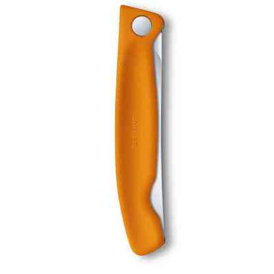 Кухонный нож Victorinox SwissClassic Foldable Paring 11 см Serrated Orange (6.7836.F9B) Винница