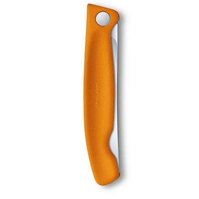 Кухонный нож Victorinox SwissClassic Foldable Paring 11 см Serrated Orange (6.7836.F9B) Винница - изображение 5