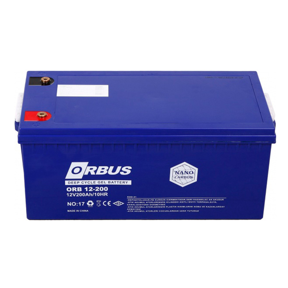 Аккумуляторная батарея ORBUS CG12200 GEL 12V 200Ah (522 х 238 х 222) Blue 62 kg Q1/24 Киев - изображение 2