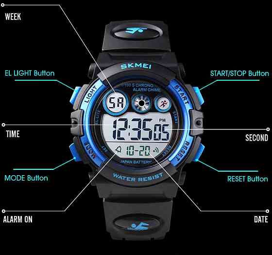 Годинник дитячий наручний Skmei Kids DarkBlue Вінниця