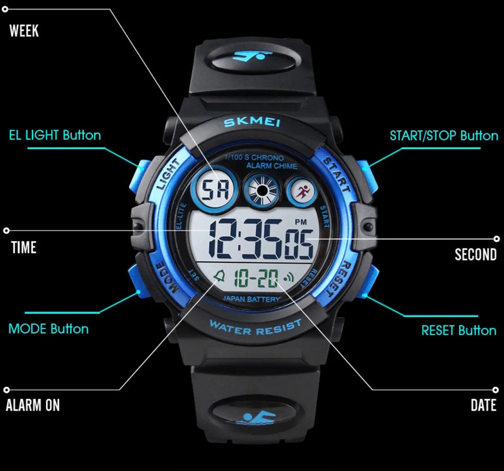 Годинник дитячий наручний Skmei Kids DarkBlue Вінниця - фото 4