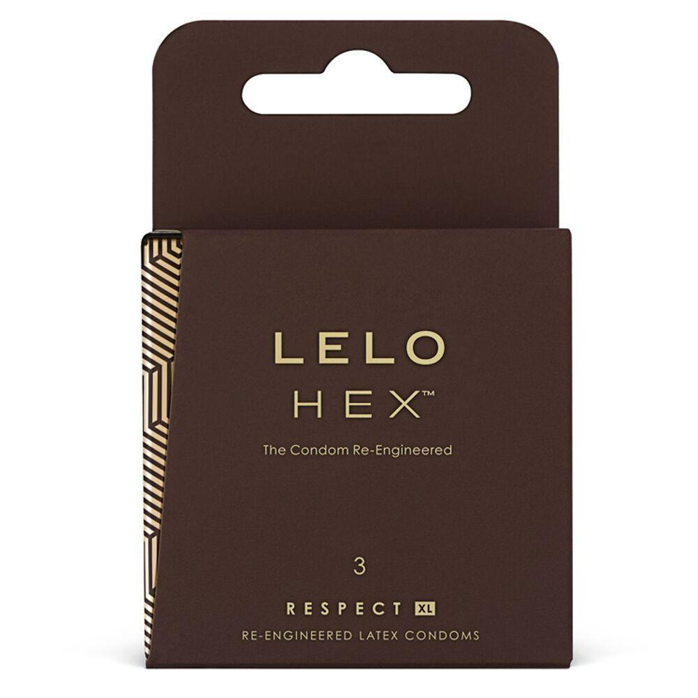 Презервативи LELO HEX Condoms Respect XL 3 Pack, тонкі та суперміцні, збільшений розмір Sex Aura Київ - фото 1