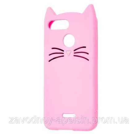 Xiaomi Redmi 6 6A об'ємний чохол 3D Cats (рожевий) Одеса