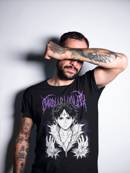 Футболка з аніме принтом Мисливець × Мисливець оверсайз (S/M/L) Чорний AnimeJ0182 Дніпро - фото 2