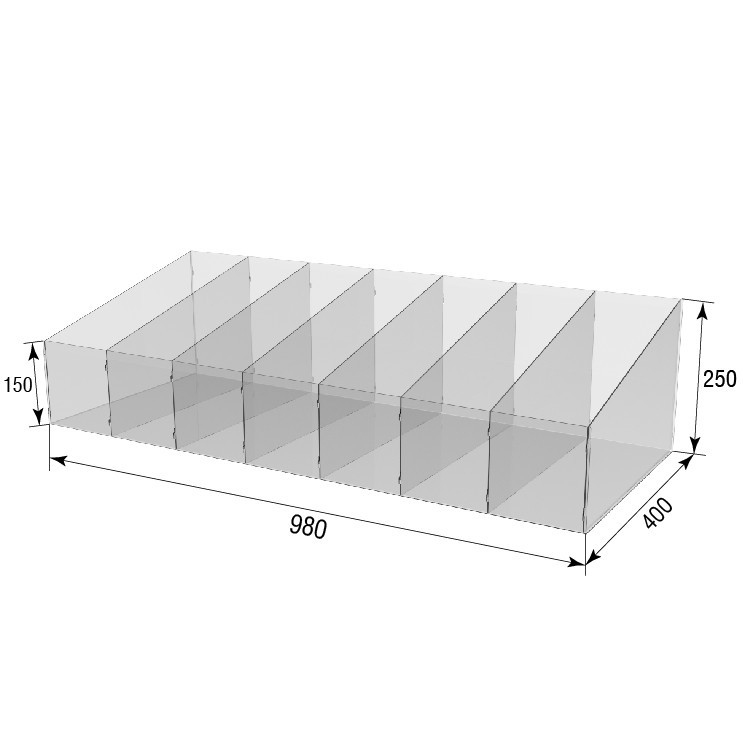 Диспенсер EKOSTAR для конфет, снеков, орехов, сухофруктов 7 ячеек Киев - изображение 3