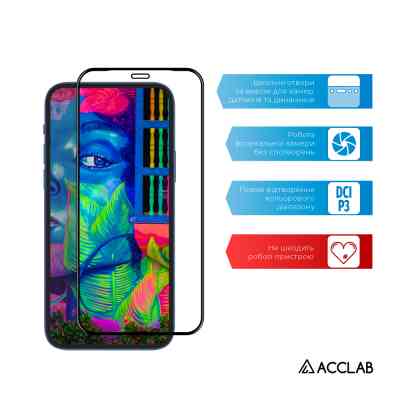Скло захисне ACCLAB Full Glue ESD Apple Iphone X/XS/11 Pro (1283126532139) Вінниця