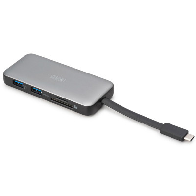Порт-репликатор Digitus USB-C > HDMI/2xUSB-A/USB-C/SD/MicroSD/RJ54, Travel (DA-70916) Винница - изображение 6