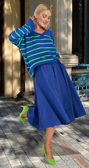 Свитер в полоску с мысом (42-46) Киев - изображение 2