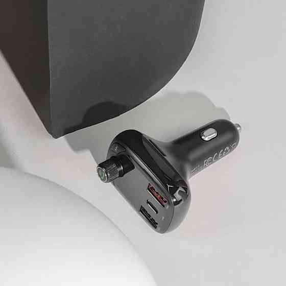 Автомобильное зарядное устройство для Baseus FM Launcher S-13 2USB + Type-C черный Львов