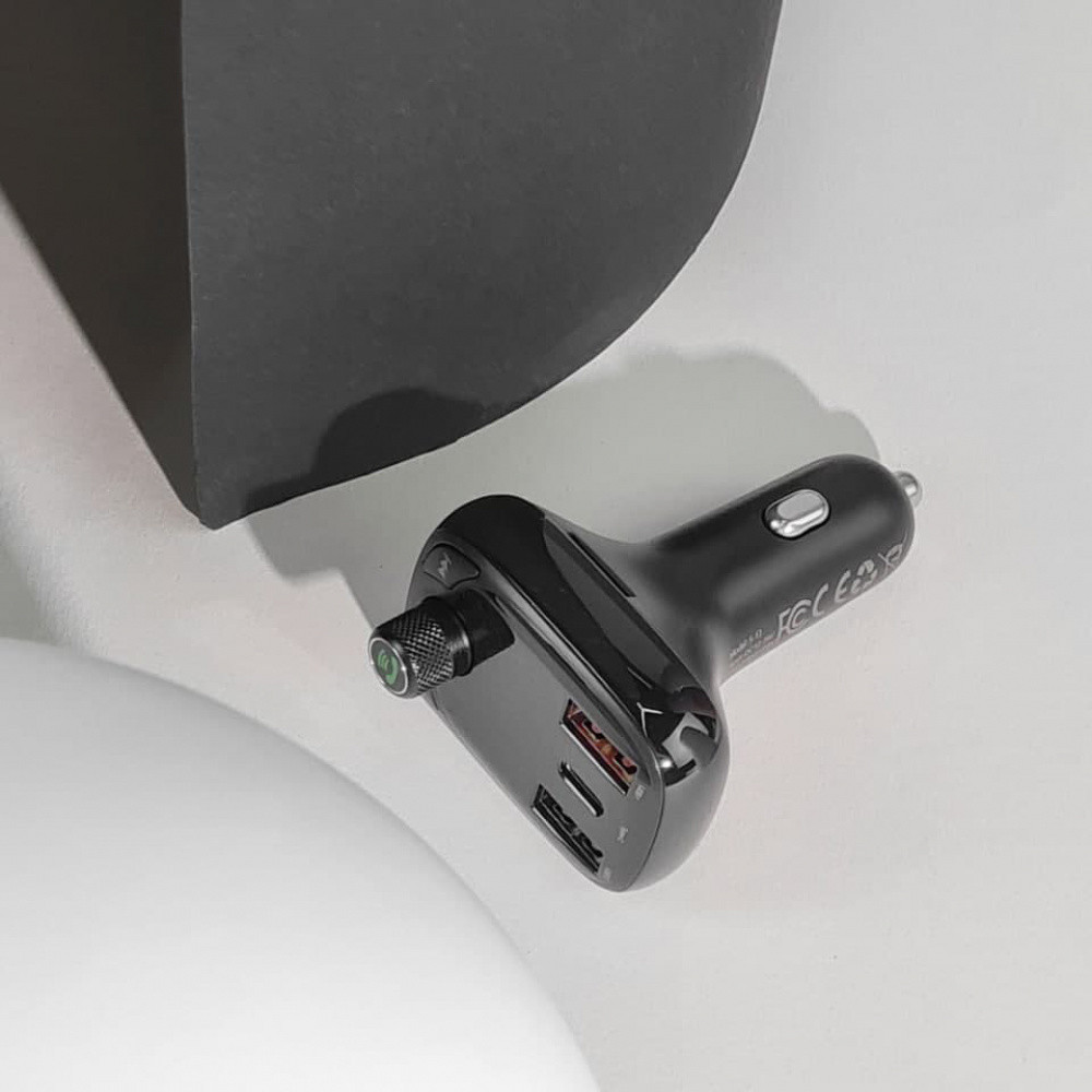 Автомобильное зарядное устройство для Baseus FM Launcher S-13 2USB + Type-C черный Львов - изображение 4