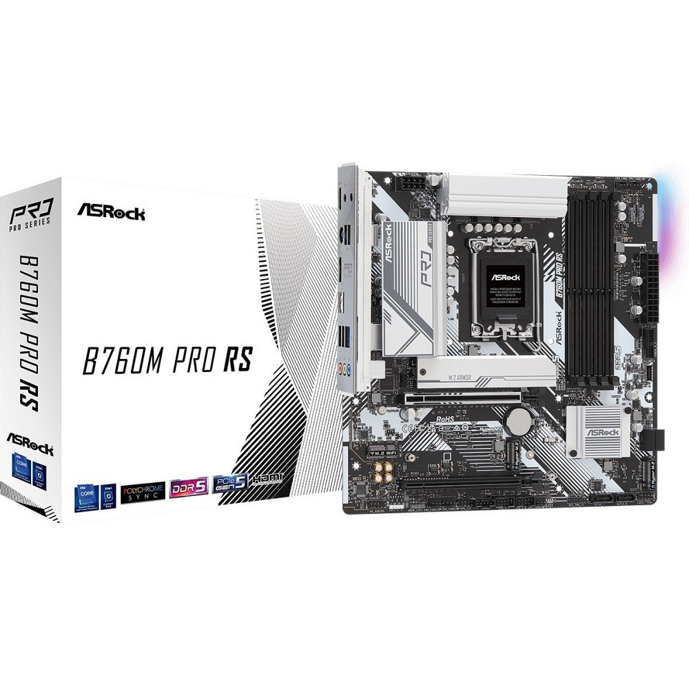 Материнська плата ASRock B760M Pro RS Socket 1700 ( без Bluetooth ) Харків - фото 1