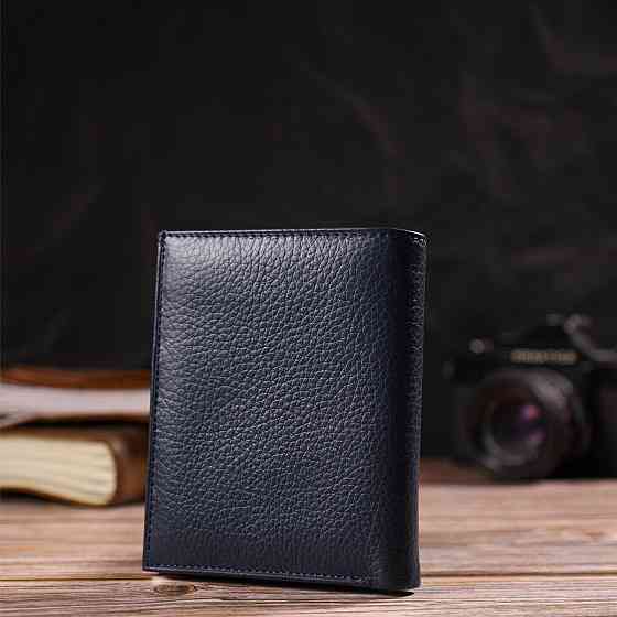 Практичний гаманець для жінок середнього розміру з натуральної шкіри CANPELLINI 21813 Синій Київ