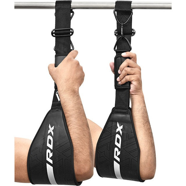 Петлі підвісні (петлі Береша) RDX F6 KARA Gym Workout Abs Straps Black/White Каменское - изображение 2
