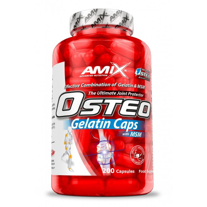 Для суглобів і зв'язок Amix Nutrition OsteoGelatine + MSM 200 cps Луцьк - фото 1