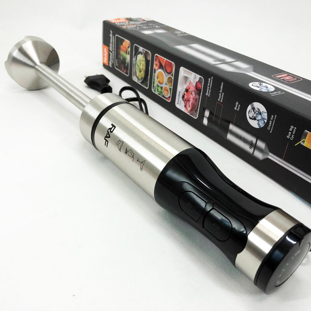 Ручной погружной блендер Domotec/RAF R-378, 1600Вт, пластик + металл, для измельчения Одесса - изображение 3