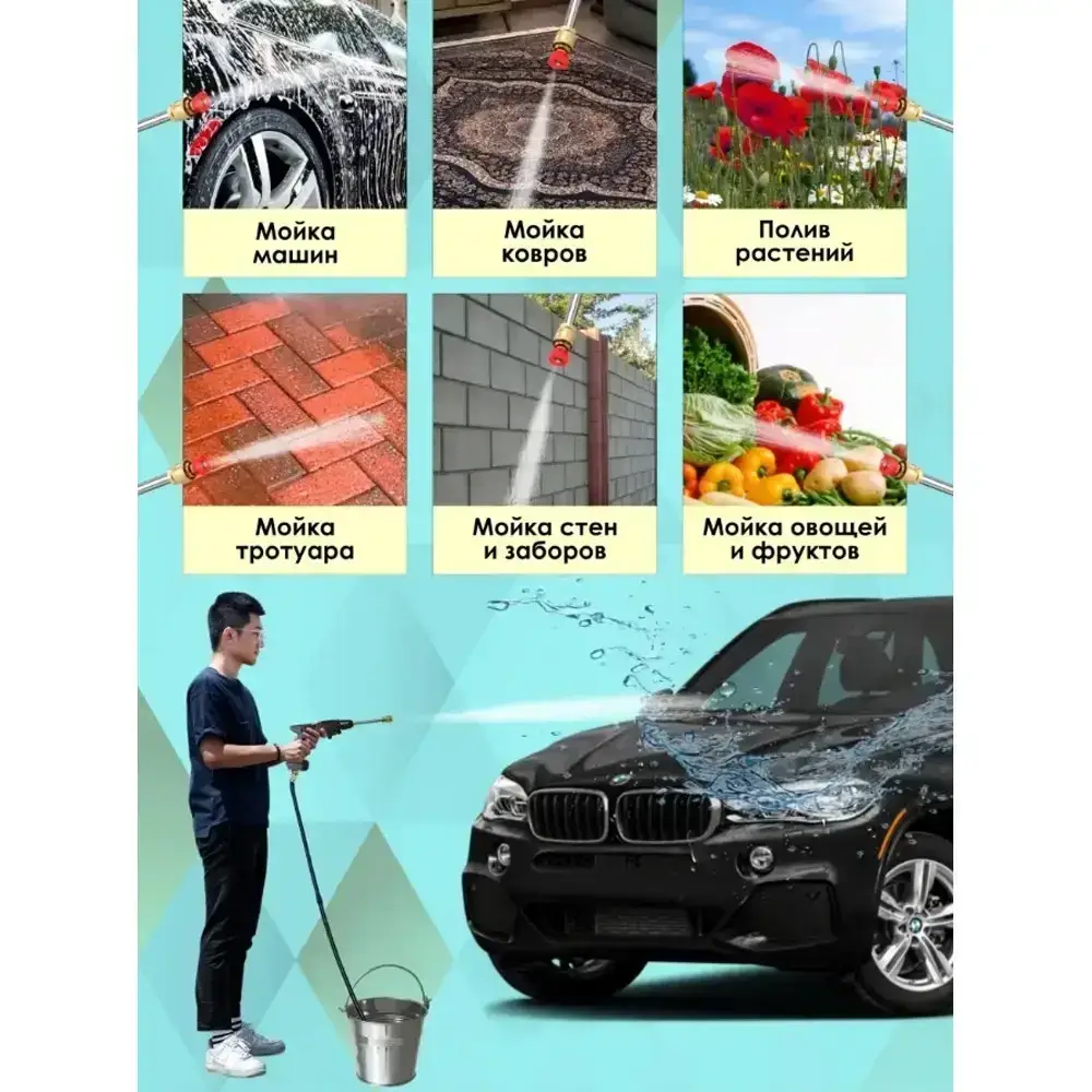 Потужна автомийка високого тиску 48V (2 акумулятори) в кейсі Вінниця - фото 8