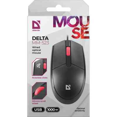Мишка Defender Delta MM-523 USB Black (52523) Вінниця